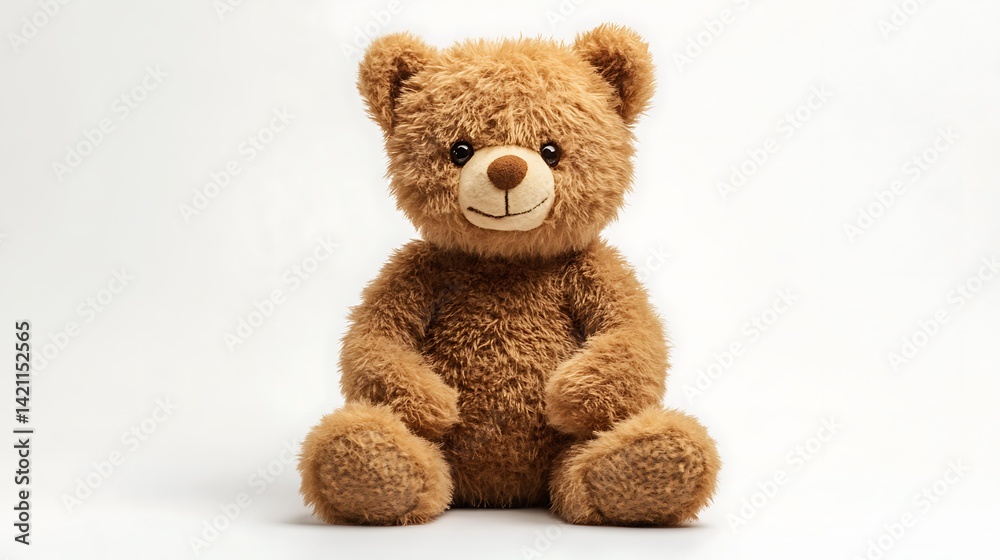 Obraz premium Cute teddy bear with white background. (1)