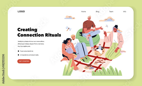 Tomorrow Work. Flat Vector Illustration