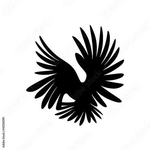 Quetzal Silhouette SVG Design