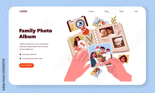 Family Day. Flat Vector Illustration