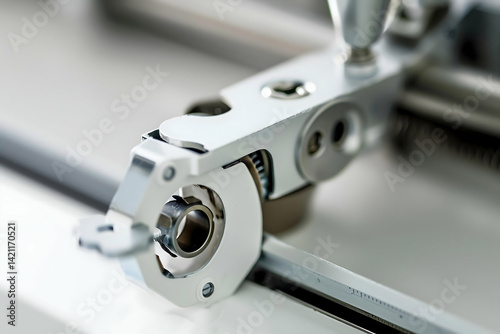 Wallpaper Mural Paper punch close-up on white with metal mechanism visible Torontodigital.ca