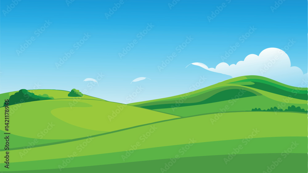 Fototapeta premium landscape with mountains and blue sky