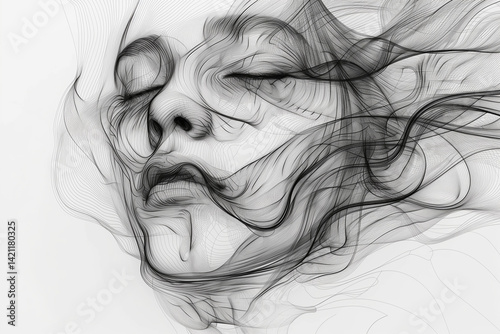 astarte.ai: Abstract Line Art Design with Geometric Flow