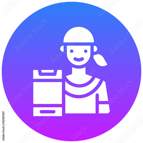 Woman Taking Selfie Icon