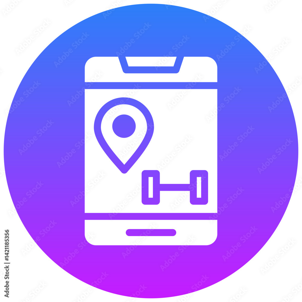 Workout Routing Icon Workout Routing Icon