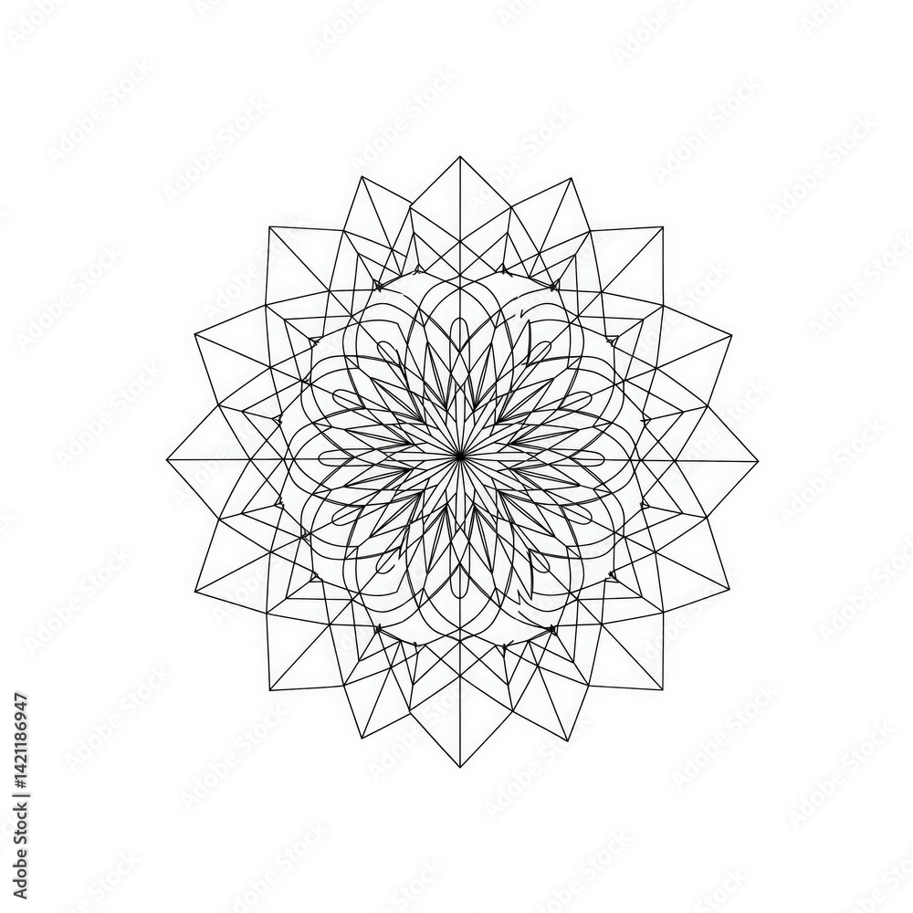Obraz premium mandala art colourful | mandala drawing art | creative mandala art | mandala design colourful mandala art | flat minimalist mandala designs on white background | 4K HD vector symmetrical mandala art 