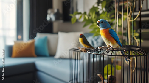 parrot in cage