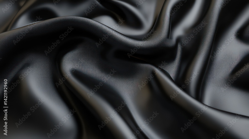 Fototapeta premium Dark gray fabric texture closeup