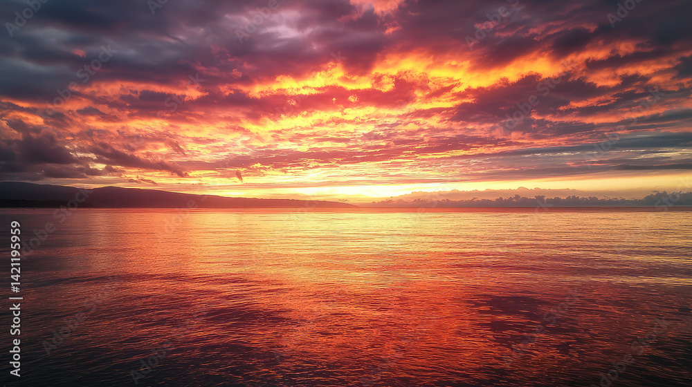 Obraz premium sunset over the ocean