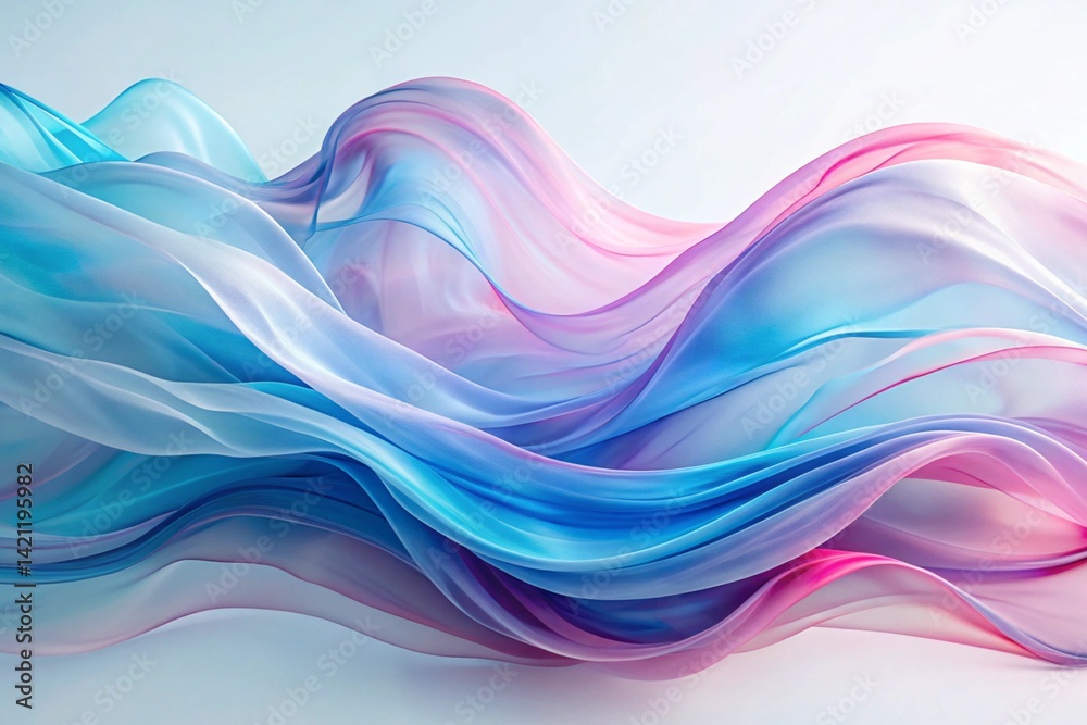 Dynamic Liquid Fabric Flowing in Motion with Iridescent Colors - Abstract Design Dynamic Liquid Fabric Flowing in Motion with Iridescent Colors - Abstract Design