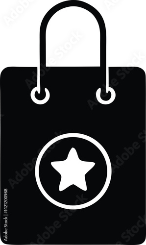 A shiny vector design set shows a suitcase with a hat and a briefcase, each an icon of travel or business