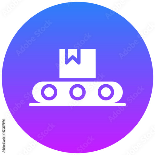 Conveyor Robot Vector Icon