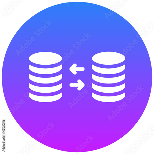 Data Exchange Vector Icon