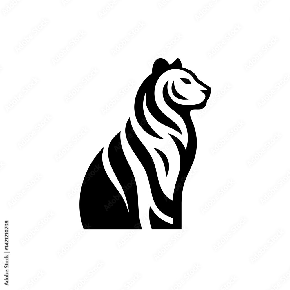 Obraz premium Tiger Logo Icon Symbol