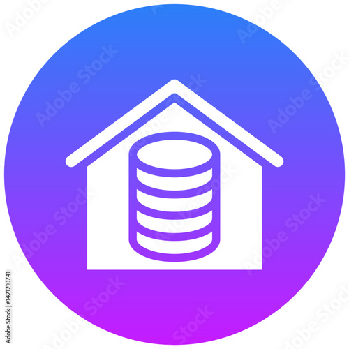 Data Warehouse Vector Icon