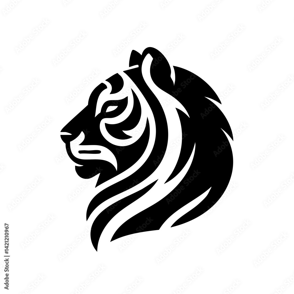 Obraz premium Tiger Logo Icon Symbol