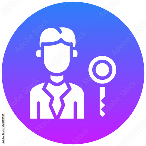 Key Person Vector Icon
