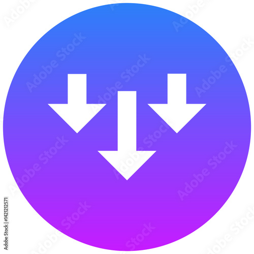 Downfall Vector Icon