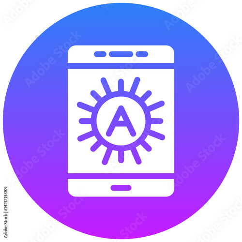 Brightness Auto Vector Icon