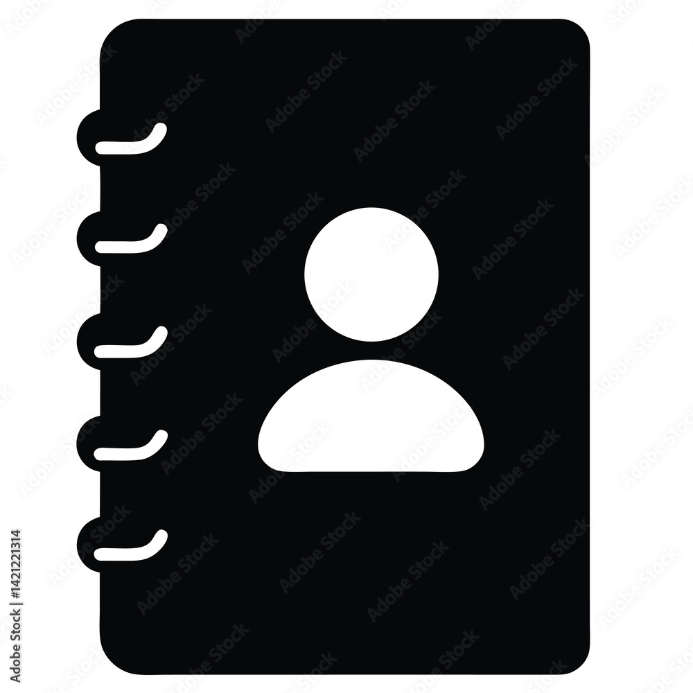 user icon on white background