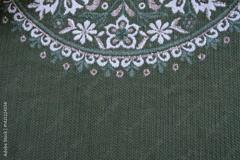 Flower pattern on cotton fabric