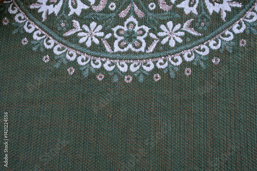Obraz na płótnie Flower pattern on cotton fabric w salonie