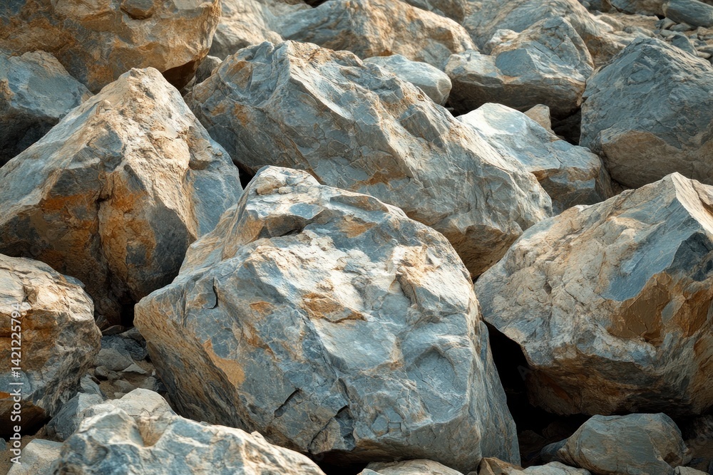 Rugged canyon boulders with sharp and rough textures, cut out for design use Rugged canyon boulders with sharp and rough textures, cut out for design use
