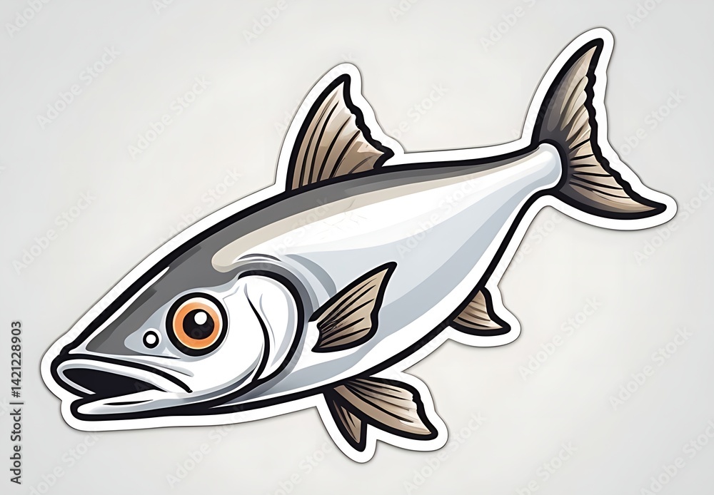 Obraz premium fish on a white background
