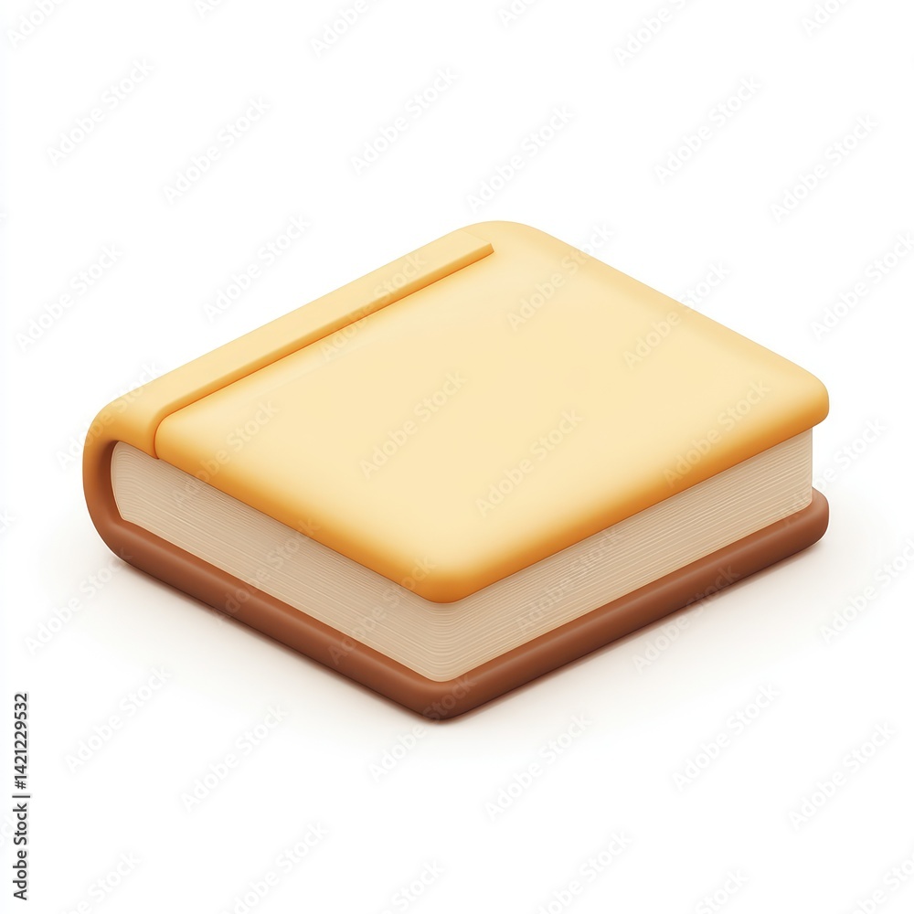 Simple, stylized illustration of a closed book. Simple, stylized illustration of a closed book.