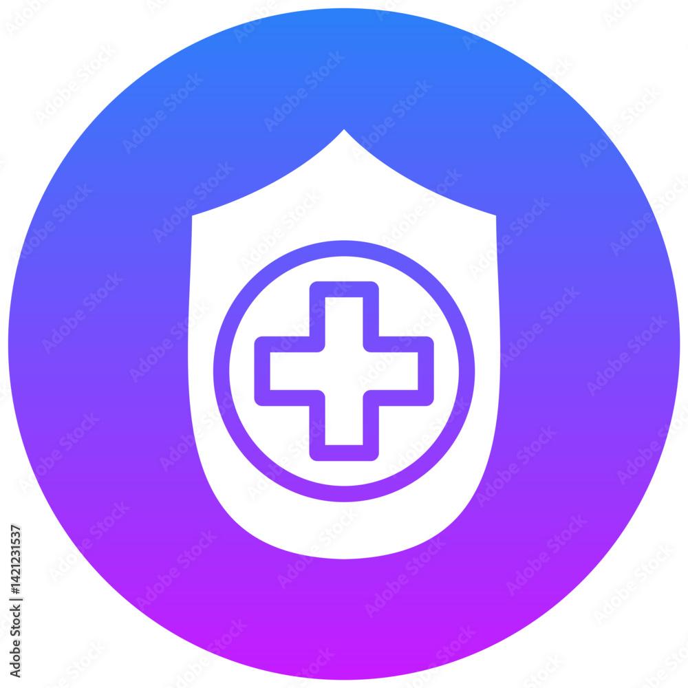 Obraz premium Immune System Shield Icon
