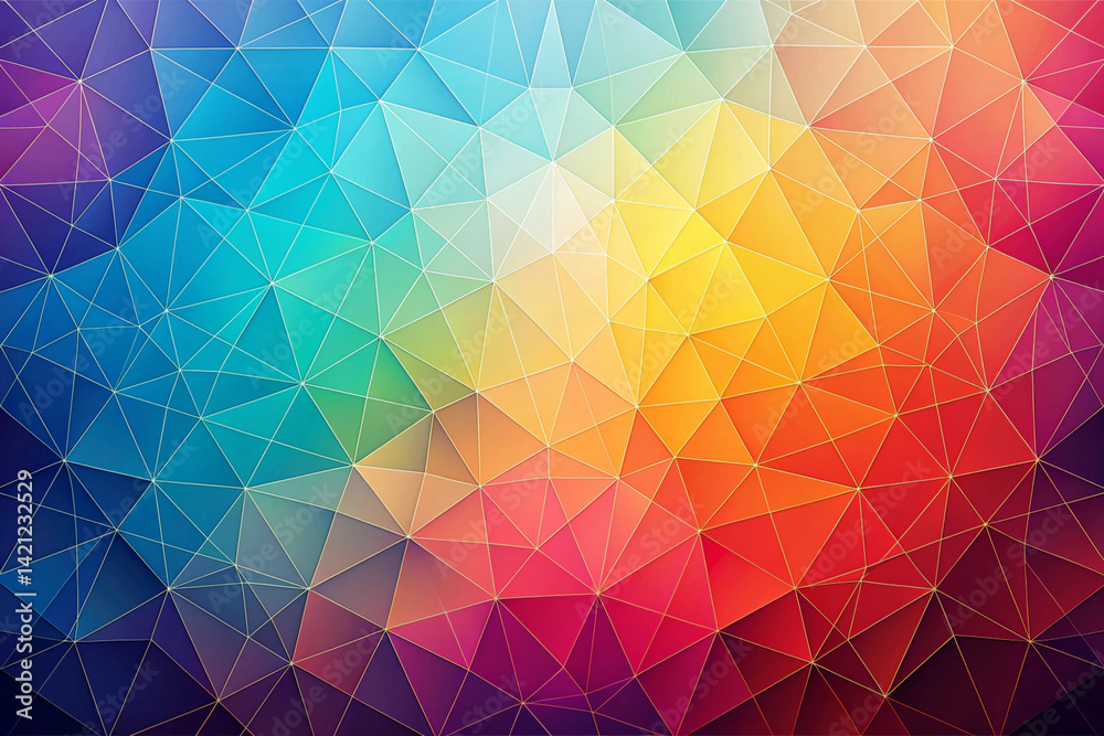 Obraz premium Simple Polygonal Background Aesthetic transparent background