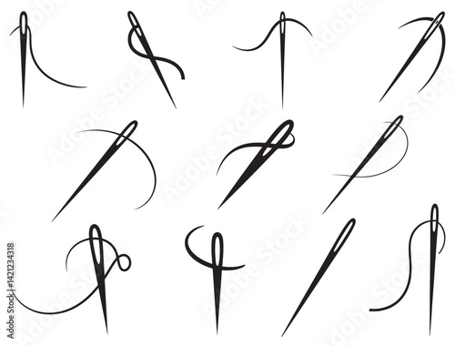 NEEDLE AND THREAD SILHOUETTE