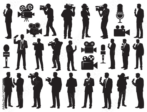NEWS REPORTING SILHOUETTE