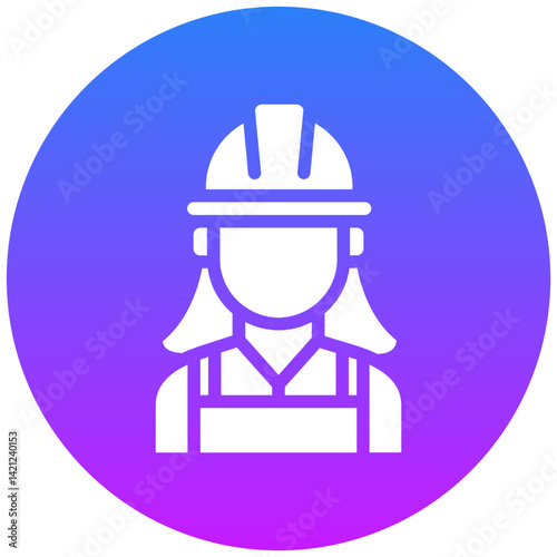 Worker Female Icon