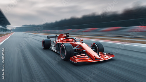 Obraz na płótnie Fast Racing Car on the Track w salonie