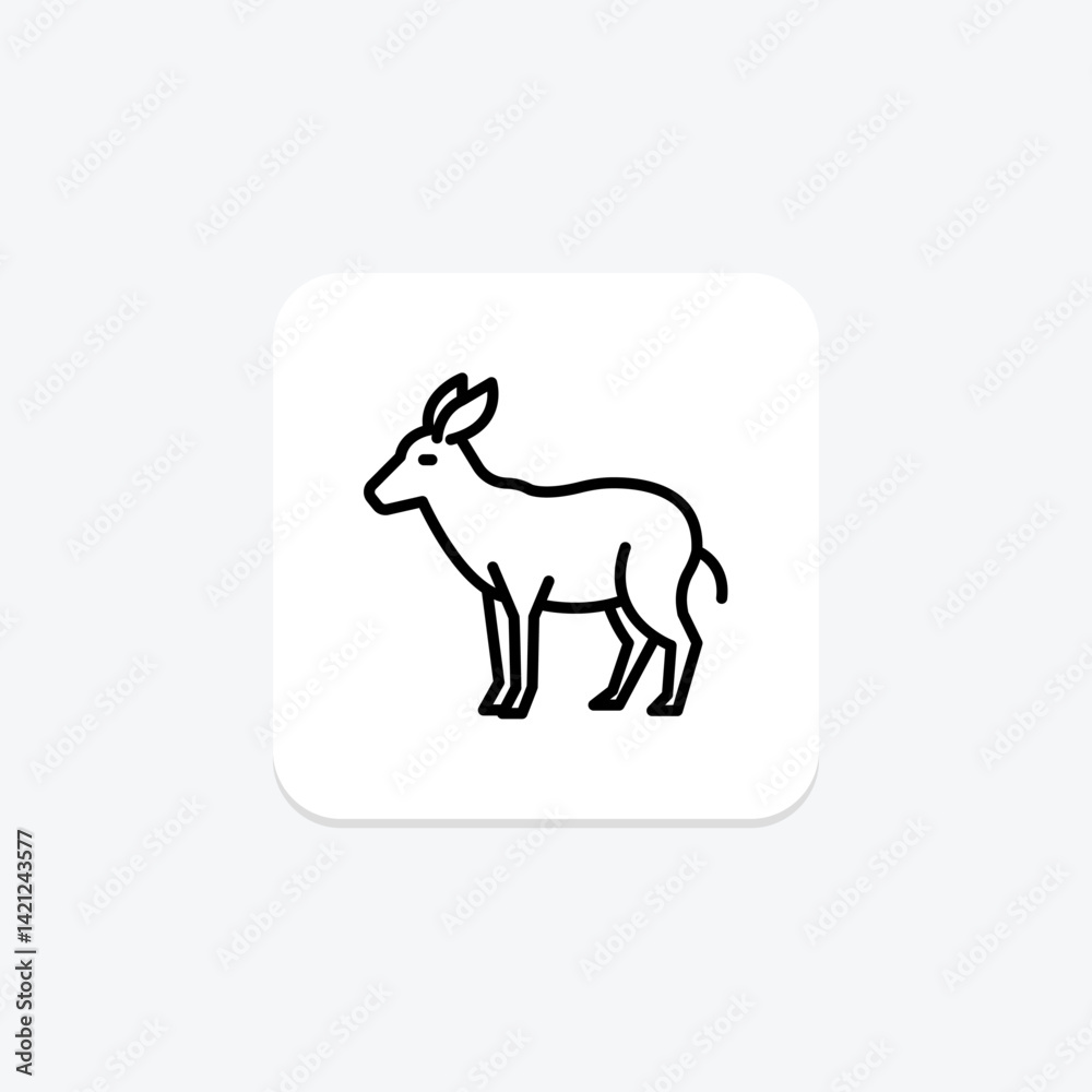 Okapi, vector, pixel perfect, illustrator file