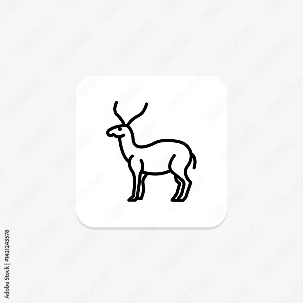 Saiga, vector, pixel perfect, illustrator file Saiga, vector, pixel perfect, illustrator file