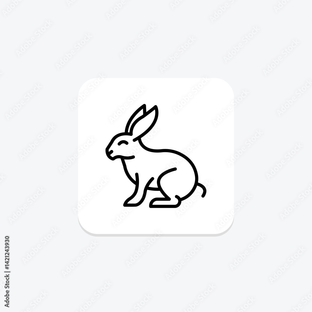 Obraz premium Springhare, vector, pixel perfect, illustrator file