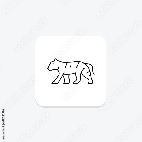Tiger, vector, pixel perfect, illustrator file