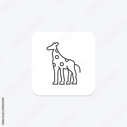 Giraffe, vector, pixel perfect, illustrator file