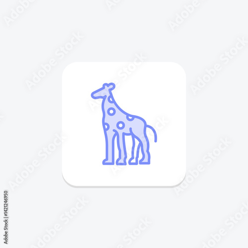 Giraffe, vector, pixel perfect, illustrator file