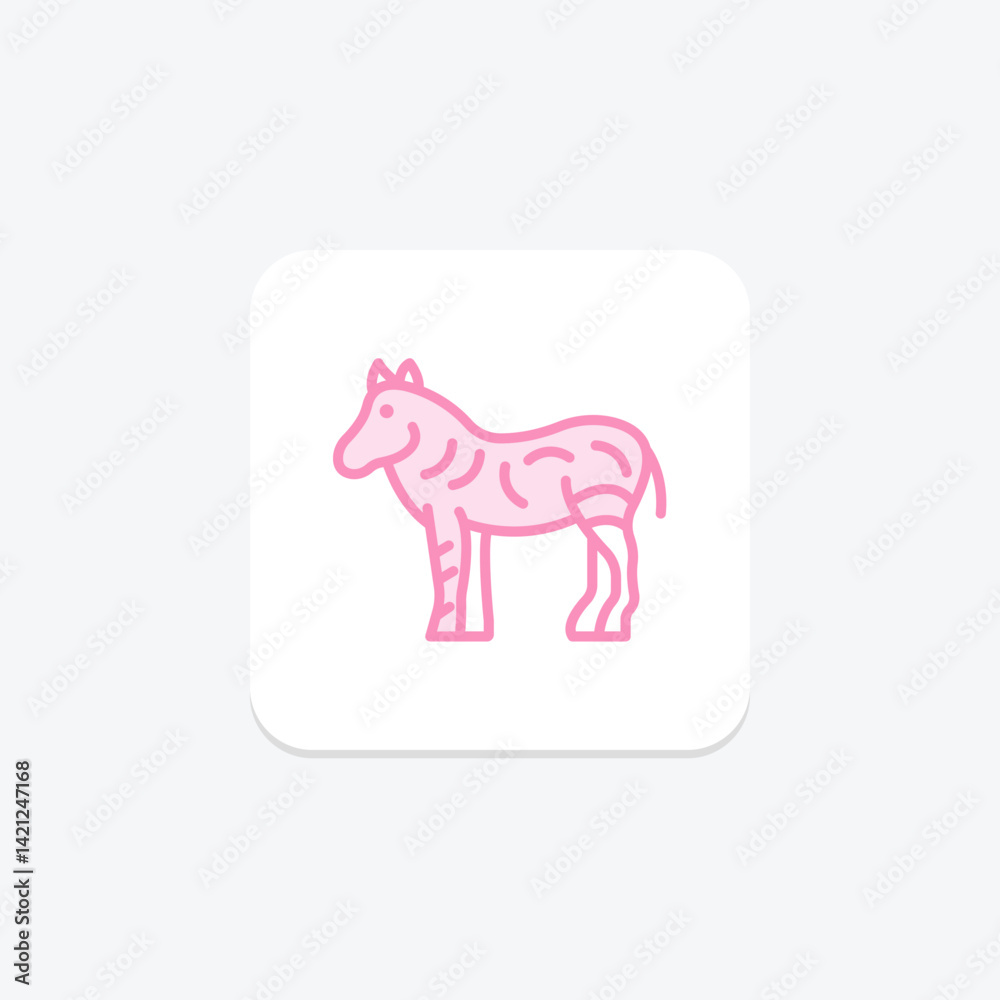 Zebra, vector, pixel perfect, illustrator file Zebra, vector, pixel perfect, illustrator file