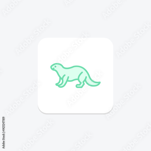 Otter, vector, pixel perfect, illustrator file