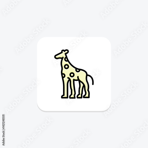 Giraffe, vector, pixel perfect, illustrator file