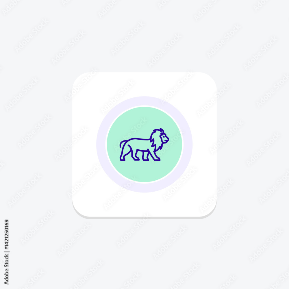 Lion, vector, pixel perfect, illustrator file Lion, vector, pixel perfect, illustrator file
