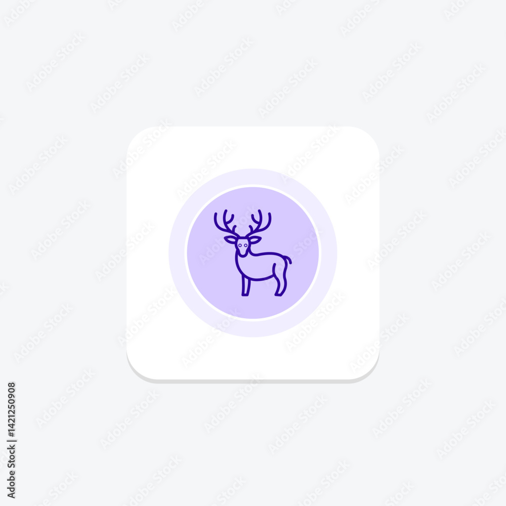 Reindeer, vector, pixel perfect, illustrator file Reindeer, vector, pixel perfect, illustrator file