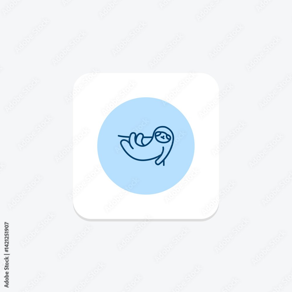 Sloth, vector, pixel perfect, illustrator file Sloth, vector, pixel perfect, illustrator file
