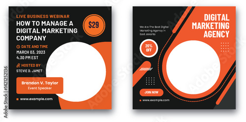 Elevate Your Digital Marketing: Webinar and Agency Promotion Social Media