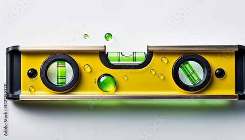 spirit level isolated on white