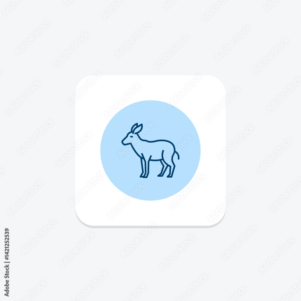 Okapi, vector, pixel perfect, illustrator file Okapi, vector, pixel perfect, illustrator file